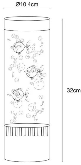 Zuma Line 003064-029599 - Lampada da tavolo LED RGB AQUA LED/3,6W/5V