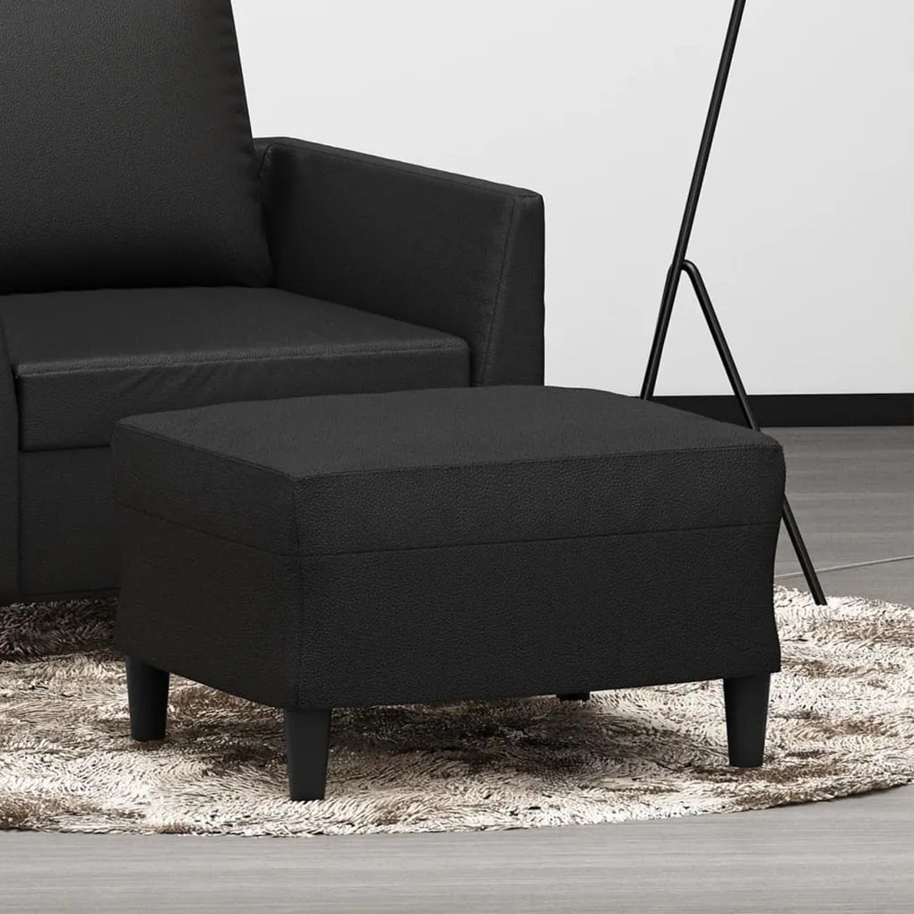 Poggiapiedi Nero 60x50x41 Cm İn Similpelle /