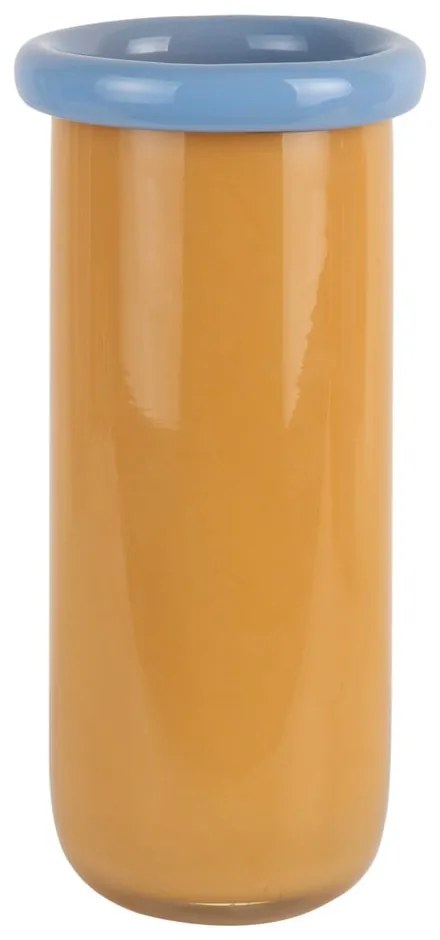 Vaso color senape in vetro (altezza totale 30,5 cm) Plegado – PT LIVING