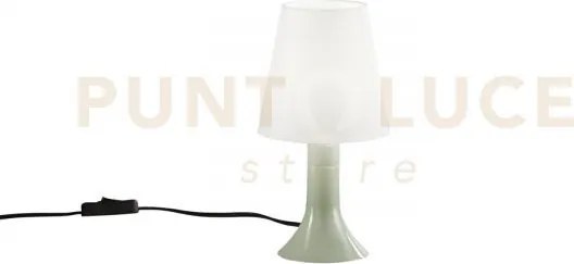 Lumetto bingo in pc verde 1 luce attacco e14 13x9x24,5cm