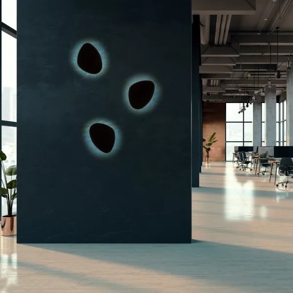 Applique STONE 3xG9/8W/230V 37x49 cm nero