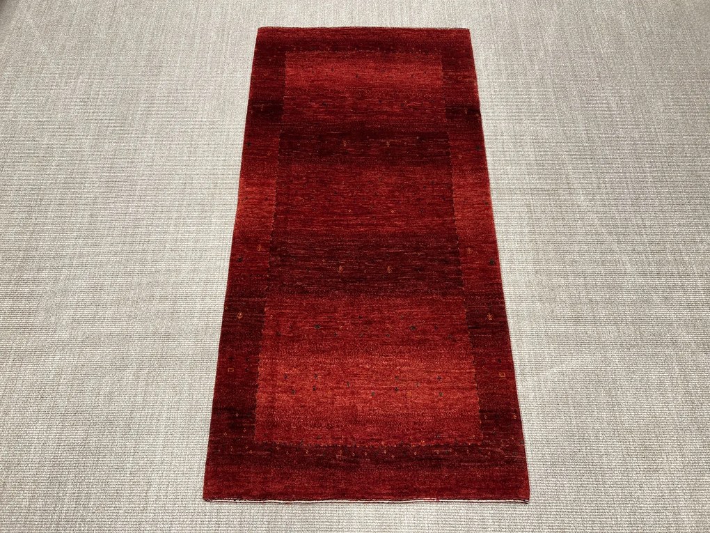 Loribaft Tappeto 100x190 Rosso (Iran) Annodato A Mano