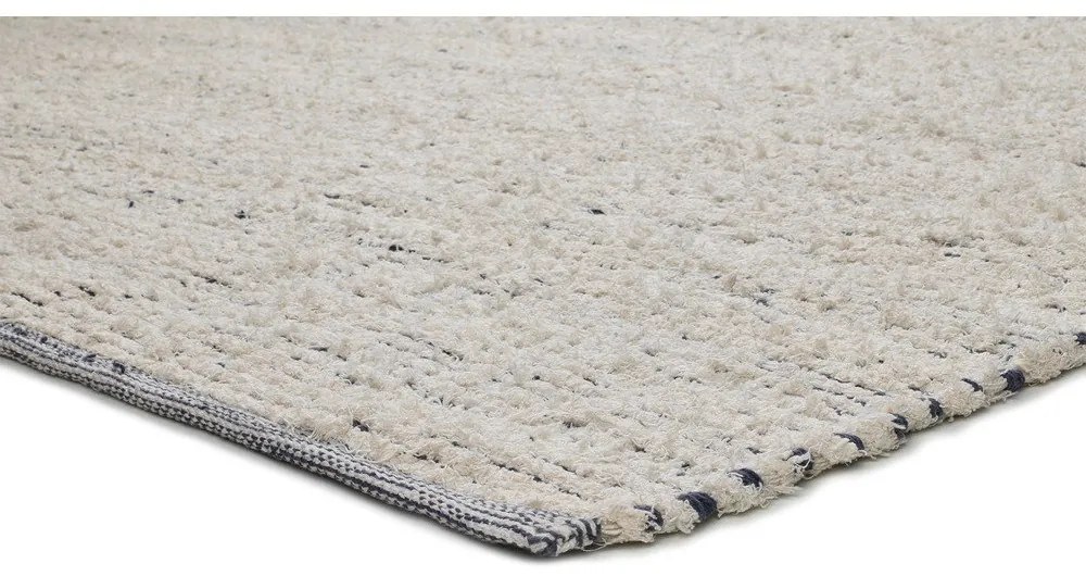 Tappeto color crema in cotone tessuto a mano 60x110 cm Reimagine – Universal