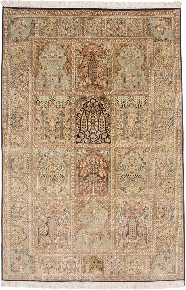 Cashmere Silk Tappeto 180x120 (Indian) Annodato A Mano