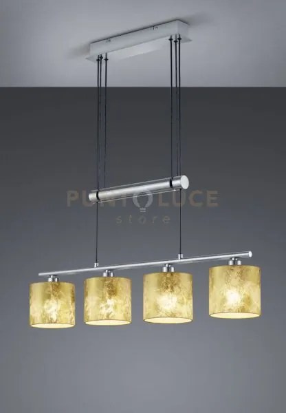 Sospensione 4 diffusori garda in tessuto 305400479 oro