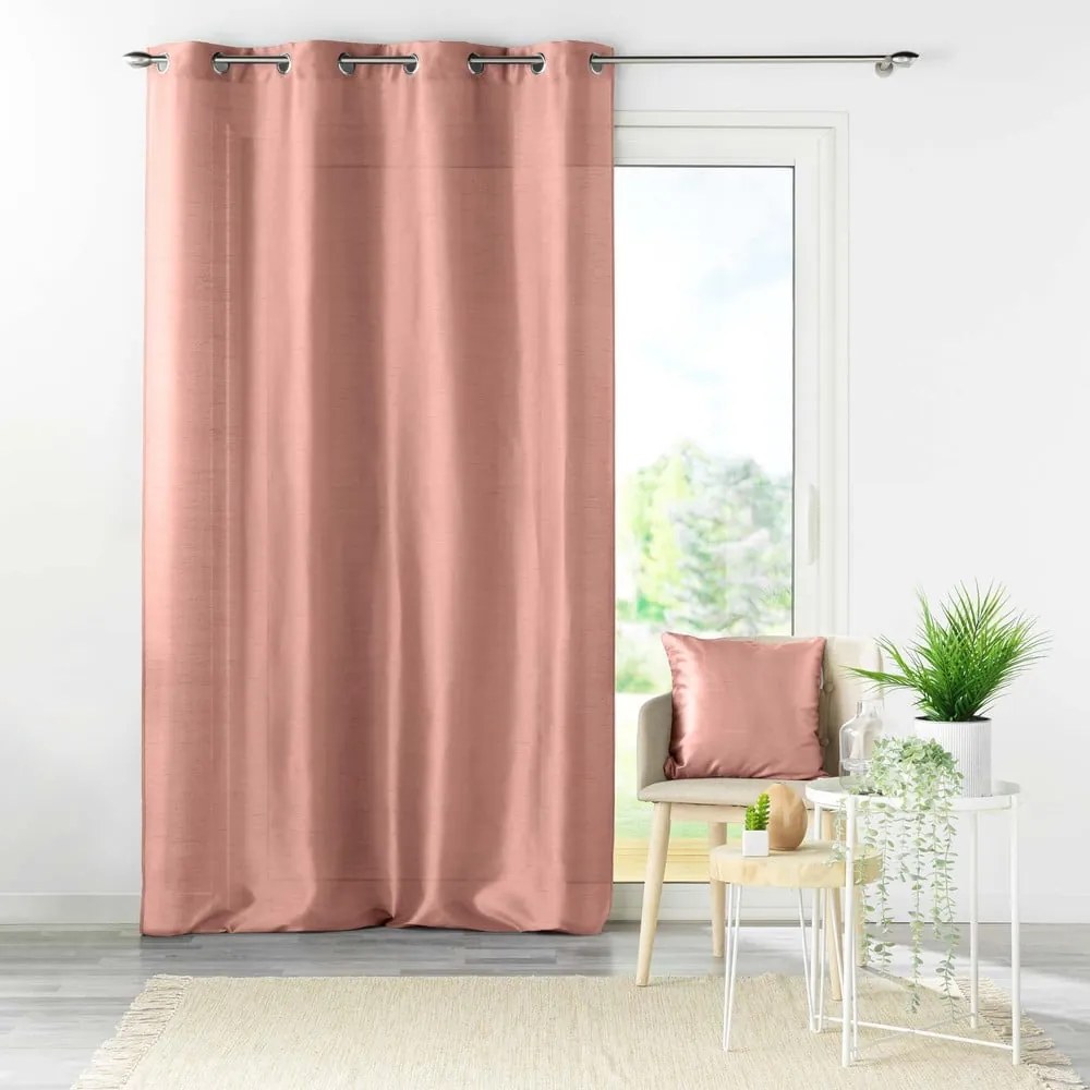 Tenda rosa in microsatinato 140x240 cm Shana – douceur d'intérieur
