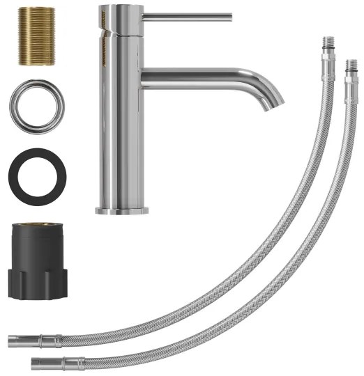 Rubinetto per lavabo SOVANG 18,3 cm cromato lucido