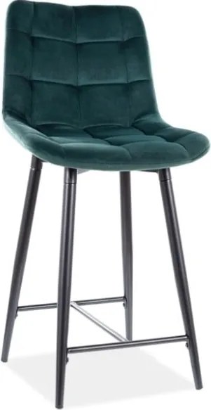 Sgabello da bar Chic H-2 in verde - H92 cm