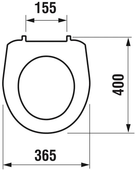 JIKA H8933830000001 - Sedile per WC LYRA in termoplastico/bianco