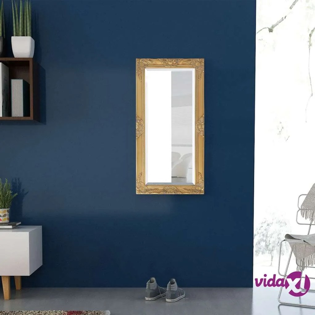 vidaXL Specchio da Parete Stile Barocco 100x50 cm Oro