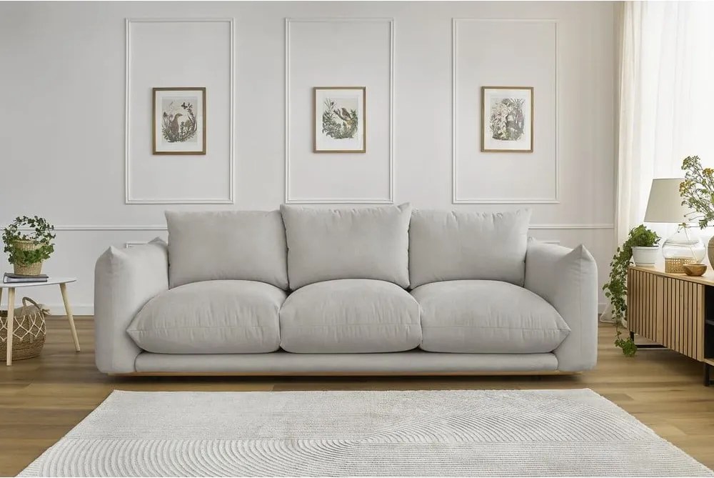 Divano in grigio chiaro 265 cm Ernest – Bobochic Paris