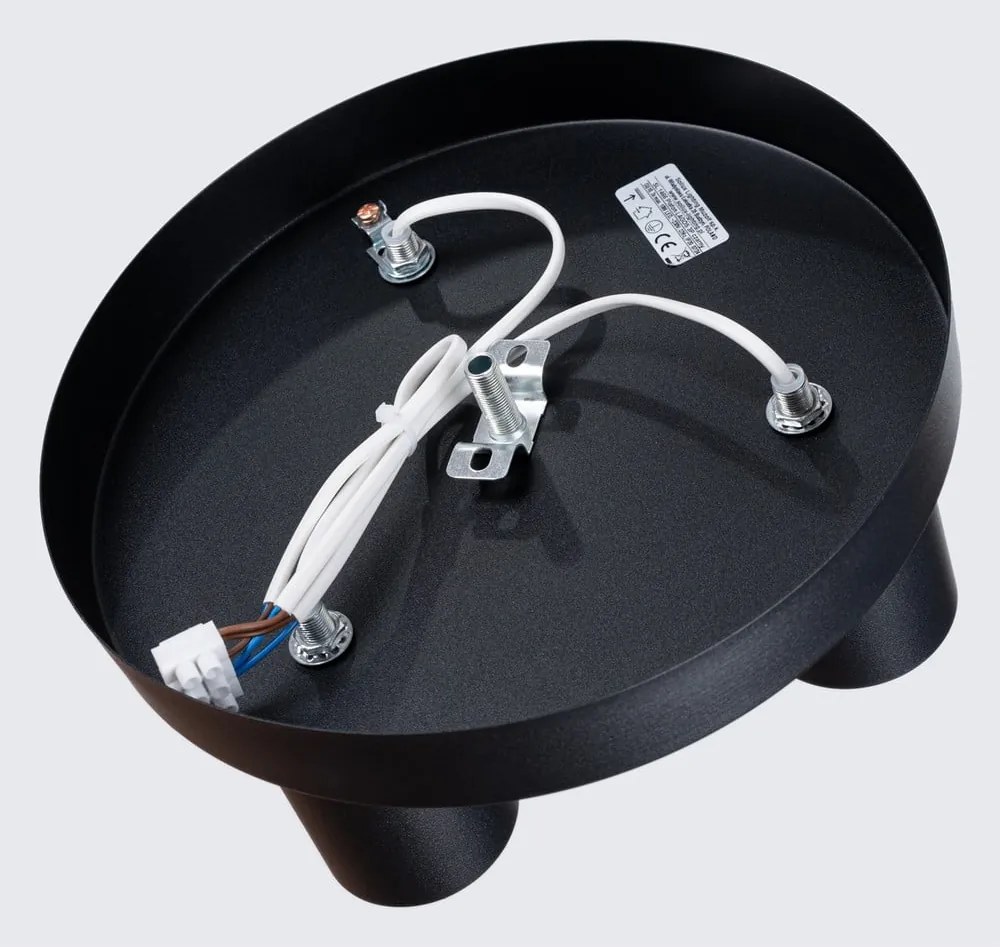 Plafoniera nera Castro – Sollux