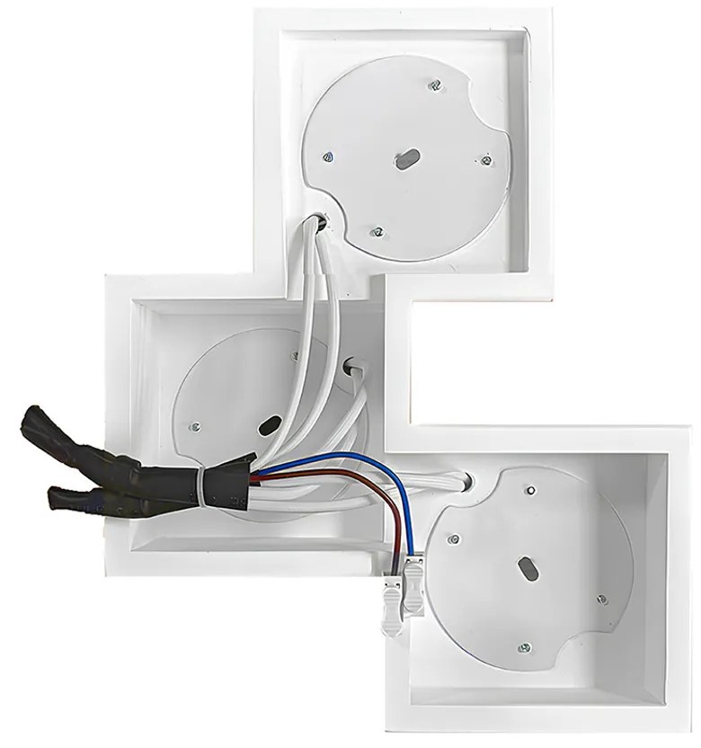 Applique da Soffitto in Gesso Pitturabile 3xGX53