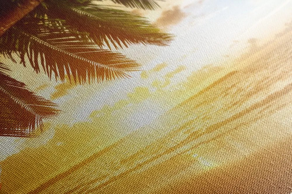 Quadro su tela – Alba sulla spiaggia caraibica