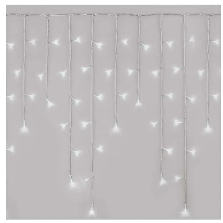 Catena LED natalizia da esterno 300xLED/8 modalità10m IP44 bianco freddo + telecomando