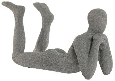 Statua Decorativa Home ESPRIT Grigio 39 x 13,5 x 20,8 cm