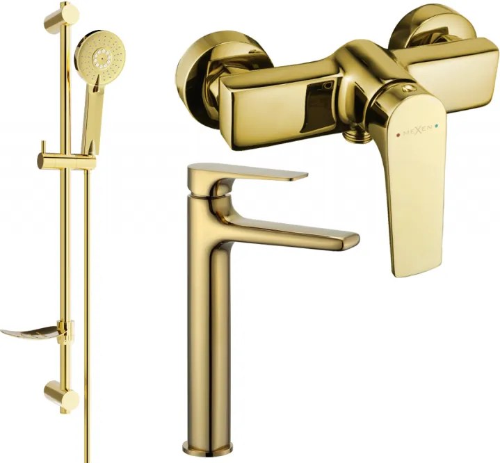 Mexen Lynx DF40 set doccia, oro - 745914DF40-50