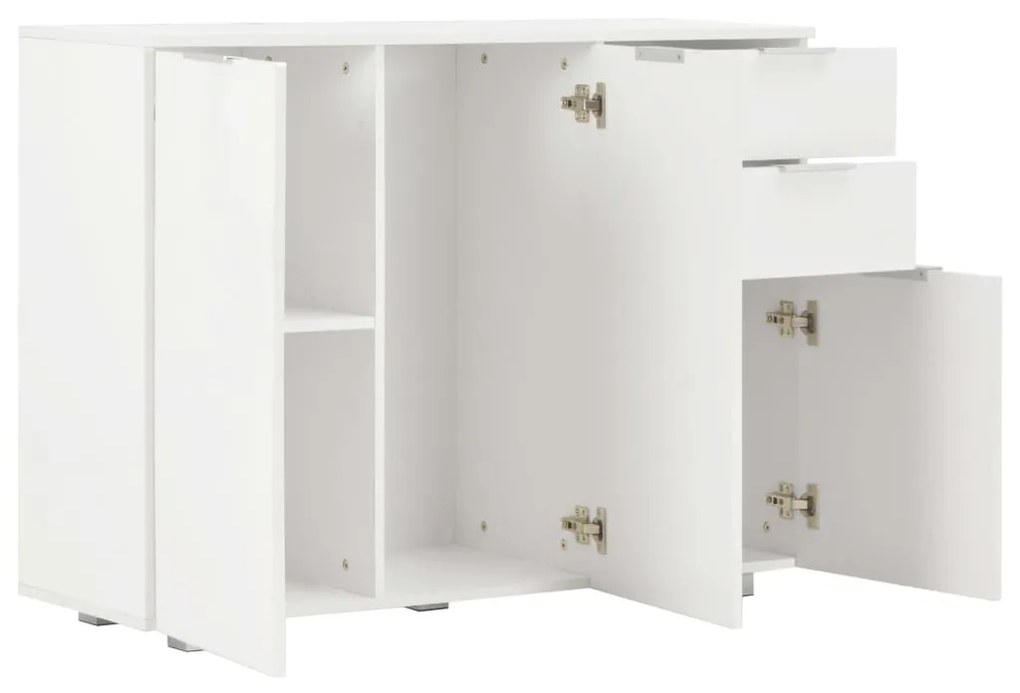 Credenza bianco lucido 107x35x80,5 cm