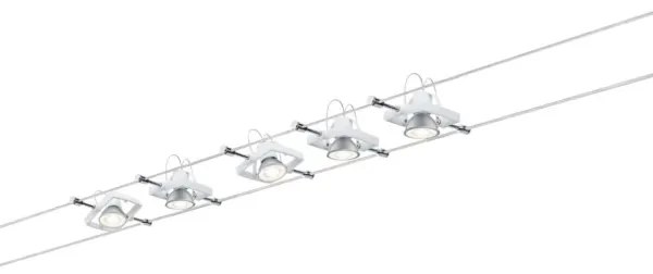 Paulmann 94149 - Set 5xGU5,3/10W faretti per sistema a cavo TECH 230V