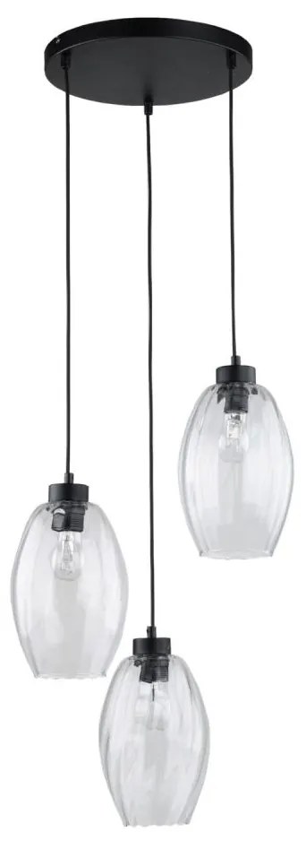 Lampadario a sospensione con filo SEBO 3xE27/15W/230V