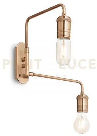 Triumph applique a parete in metallo ottone invecchiato 2 luci atta...