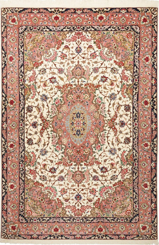 Isfahan Tappeto persiano 130x190 Rosso (Iran) Annodato A Mano