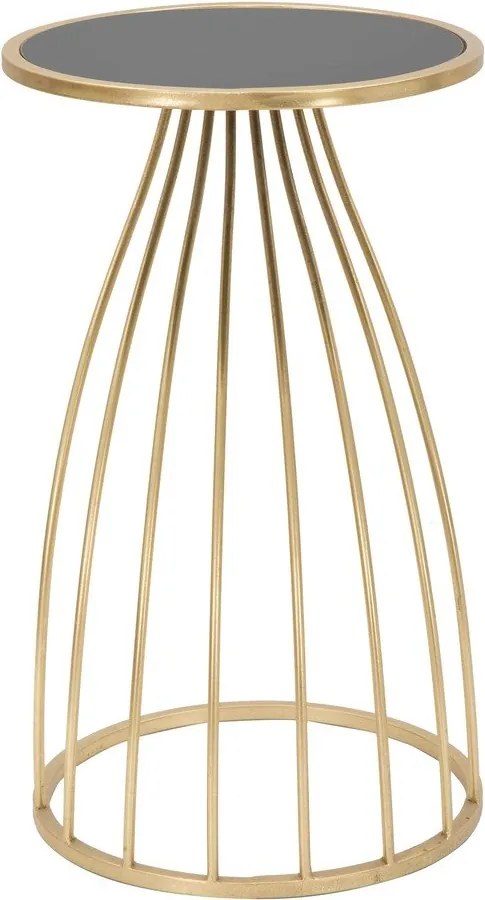 Tavolo rotondo con piano in vetro ø 35 cm Flush - Mauro Ferretti