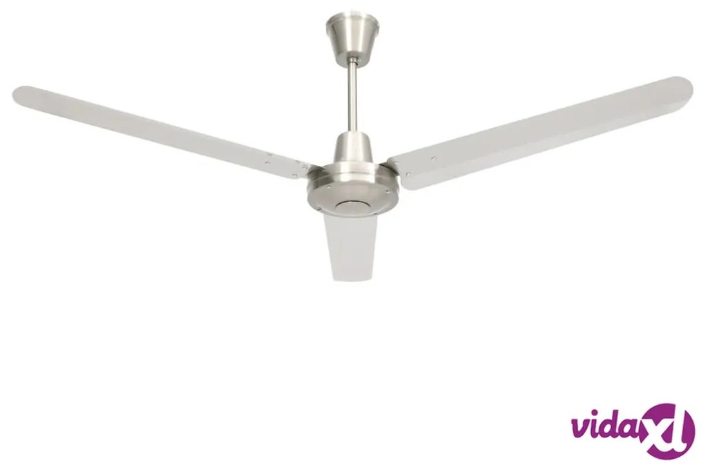 vidaXL Ventilatore da Soffitto 142 cm Argento