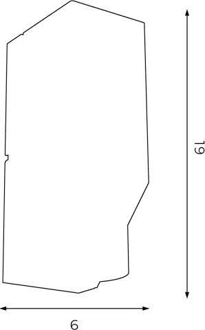 Applique WALL 1xGU10/8W/230V bianco/cromo lucido