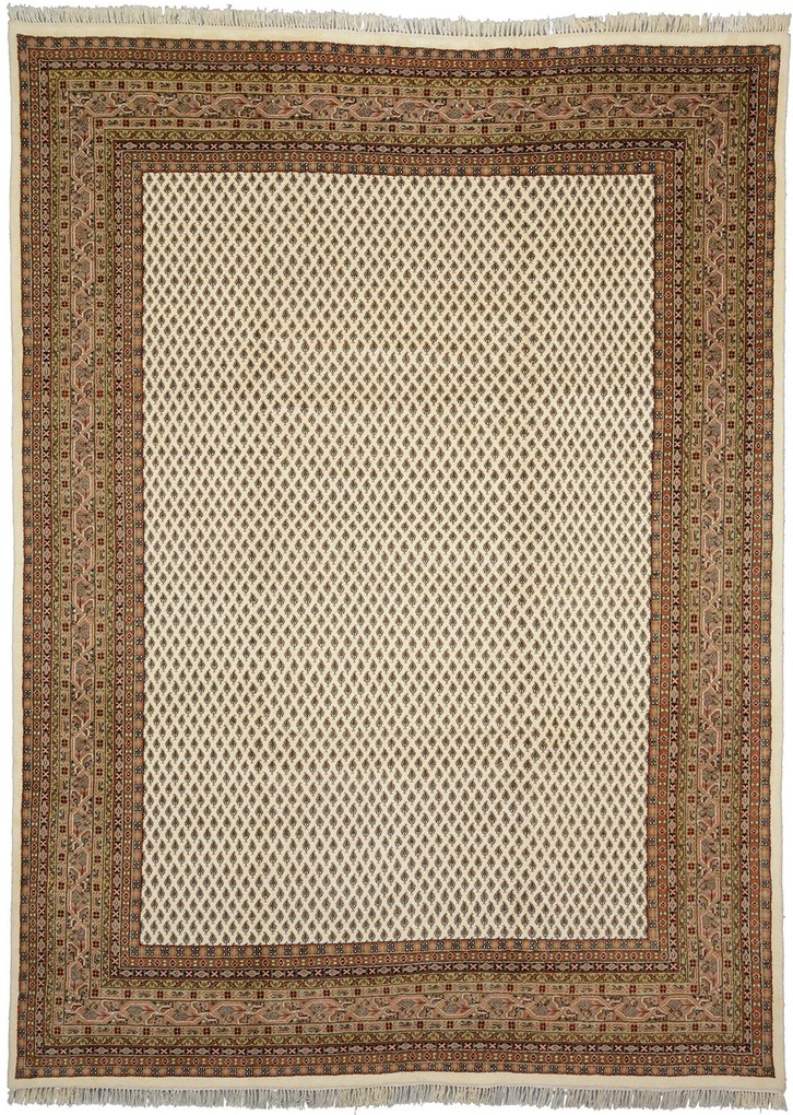 Mir Tappeto 250 x 340 Beige (Indian) Annodato A Mano
