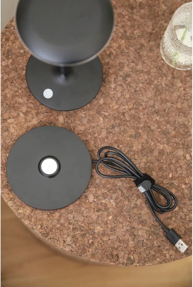 Lampada da tavolo LED nera (altezza totale 20 cm) Petit – Markslöjd