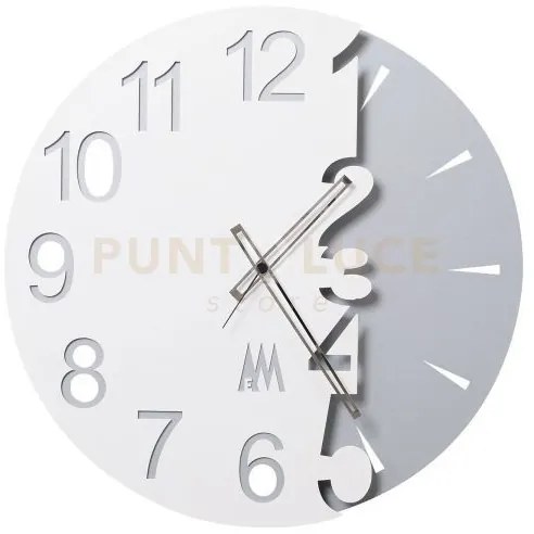 Orologio da parete lunare full moon bianco in ferro 50cmdidiametro