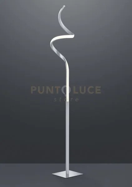 Course piantana led 11w 1150lm, 3000k ondulata acciaio satinato h. ...