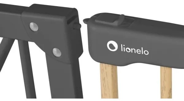 Lionelo - Barriera di sicurezza TRUUS SLIM nero/beige