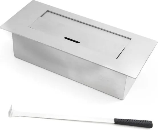 Camino a bioetanolo biocamino da parete VIENNA nero L65 x H75 x P23