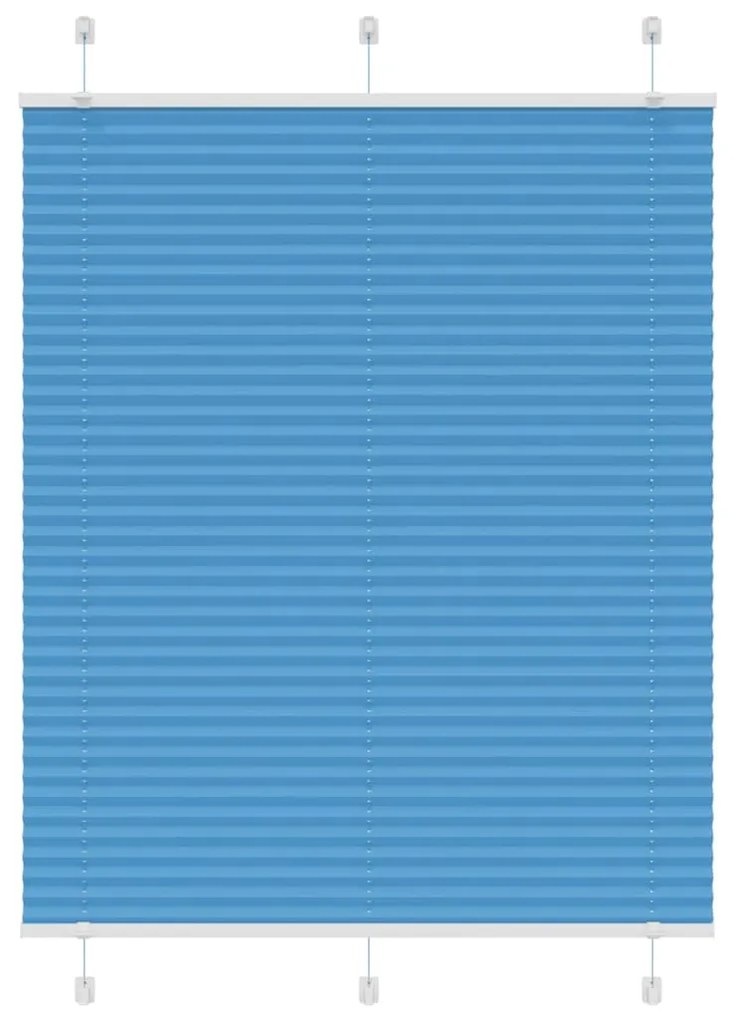 Tenda Plissettata Blu 110x150 Cm Larghezza Tessuto 109,4 Cm /