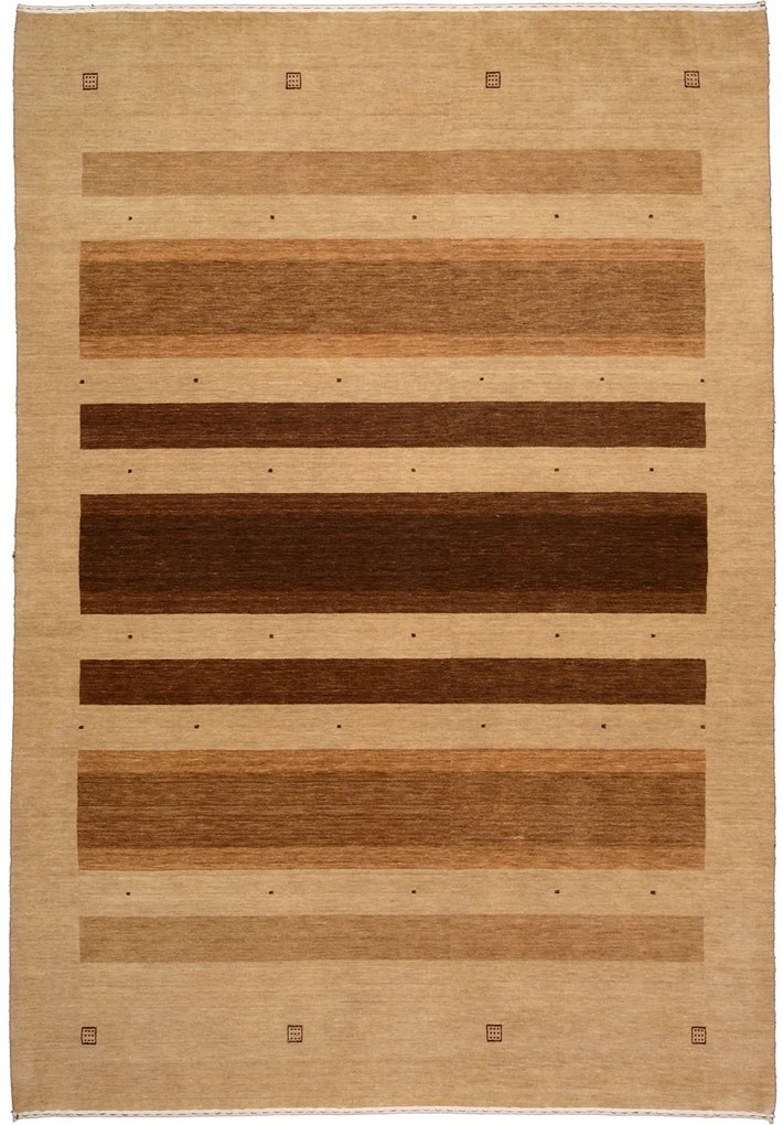 Loribaft Tappeto orientale 210x300 Beige (Indian) Annodato A Mano
