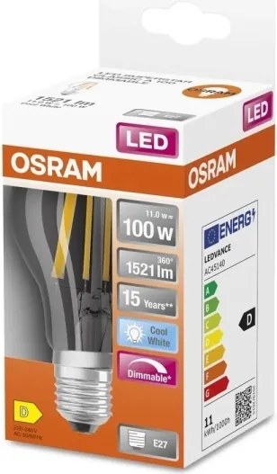 Lampadina LED dimmerabile SUPERSTAR VINTAGE E27/11W/230V 4000K - Osram