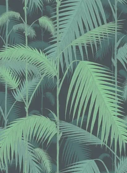 Cole & Son Carta da parati Palm Jungle - Green/ Black