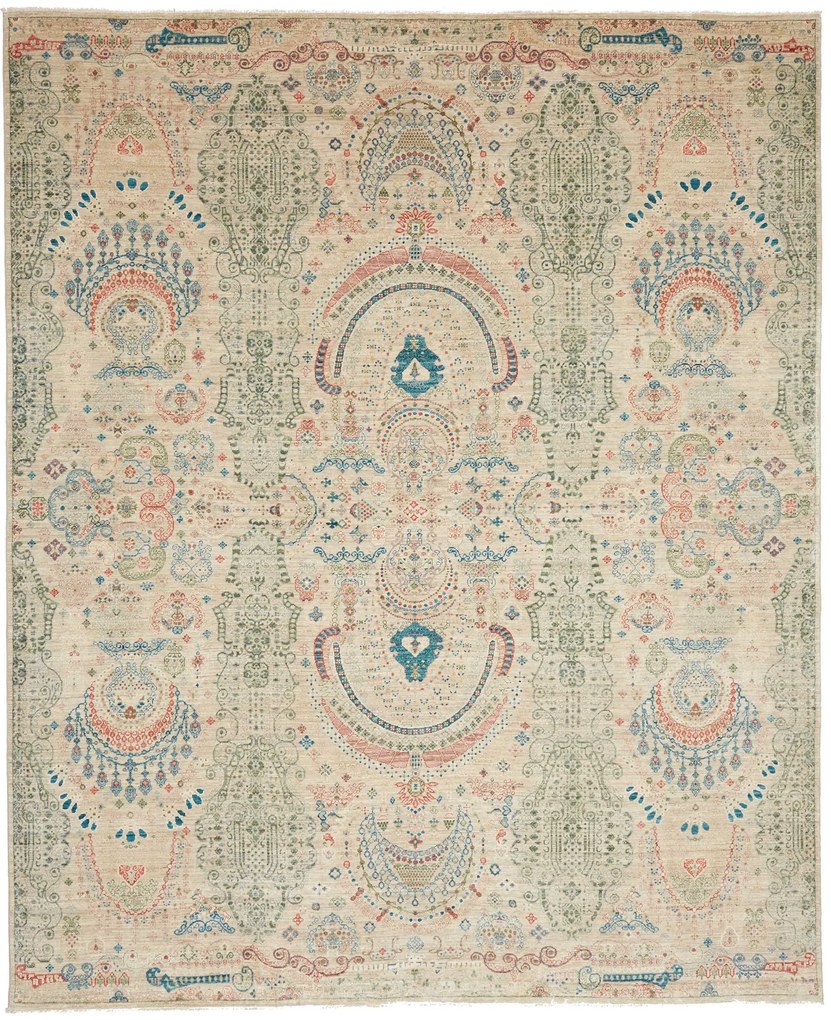 Samarkand Tappeto orientale 250 x 300 Grigio (Pakistan) Annodato A Mano
