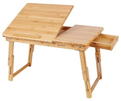 Tavolino porta PC regolabile per letto LAT, marrone