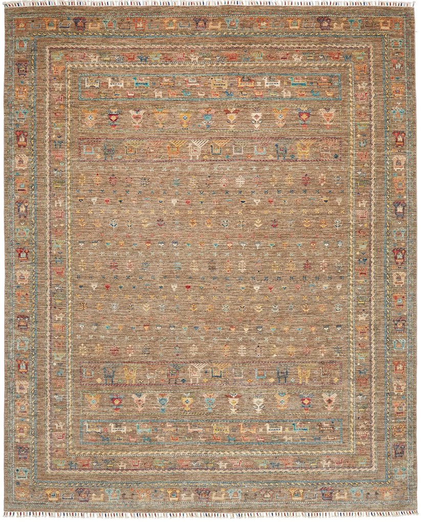 Samarkand Tappeto orientale 240 x 300 Grigio (Pakistan) Annodato A Mano