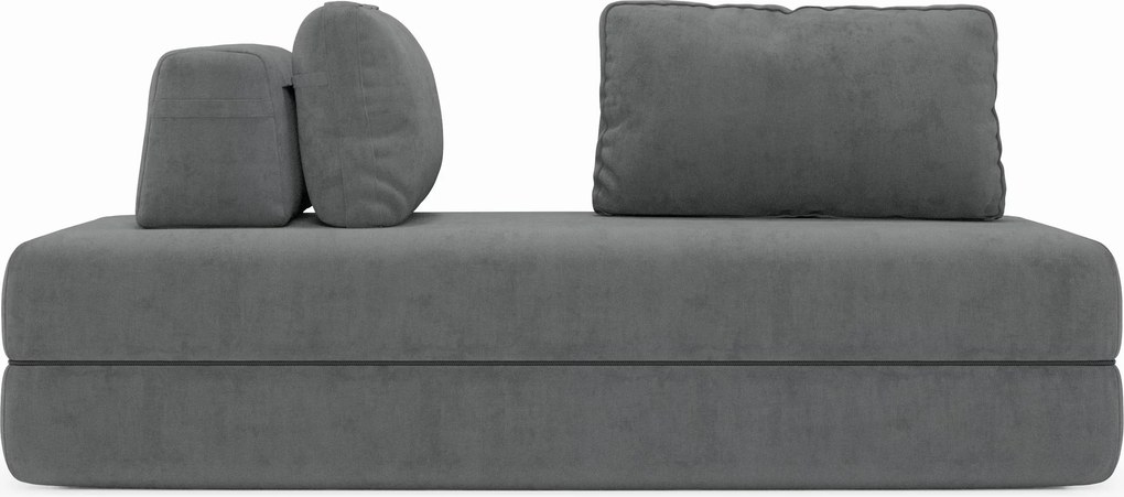 Rift divano letto matrimoniale 2 posti e 3 posti con schienali mobili - materasso alto 24 cm e memory foam in tessuto smacchiabile T31