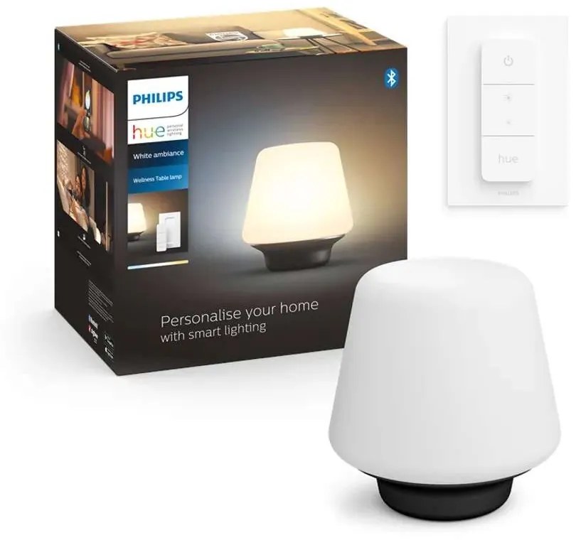 Philips Hue - Wellness Hue Lampada da Tavolo Nero Philips Hue