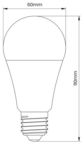 Lampadine LED con sensore crepuscolare A60 E27/9W/230V 3000K