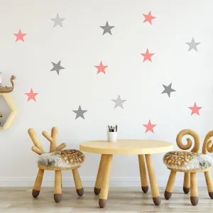 Autoadesivo murale - Stelle di colore Albicocca | Inspio
