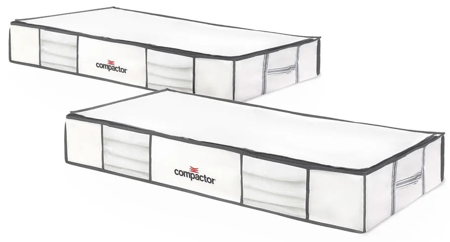 Set di organizer per sottoletto sottovuoto in tessuto/in plastica 2 pz 105x45x15,5 cm Life – Compactor
