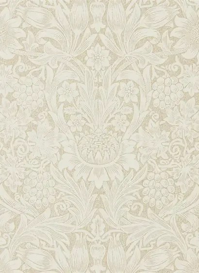 Morris & Co Carta da parati Pure Sunflower - Parchment/ Gold