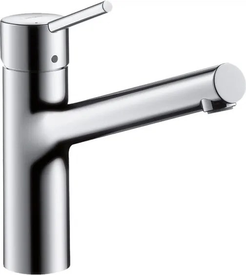 Rubinetto da cucina fisso diagonale Talis M52 argento cromato lucido HANSGROHE