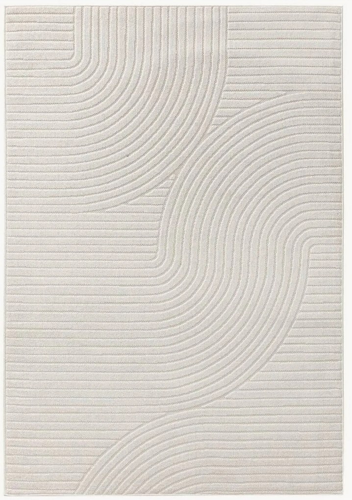 Tappeto da interno-esterno con motivo in rilievo Mars